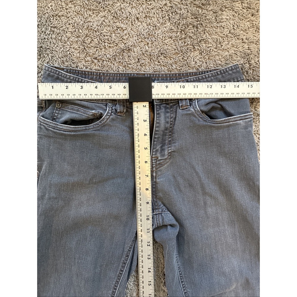 PRANA Men's Casual Pants Slim Fit Flat Front Solid Gray 28x32 - Picture 4 of 8